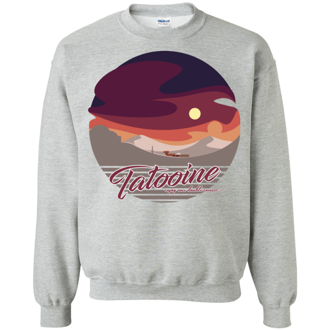 Sweatshirts Sport Grey / S Enjoy Our Double Sunset Crewneck Sweatshirt