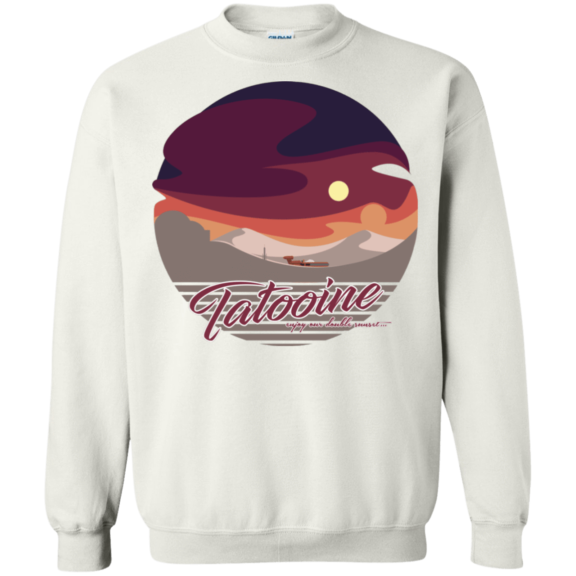 Sweatshirts White / S Enjoy Our Double Sunset Crewneck Sweatshirt