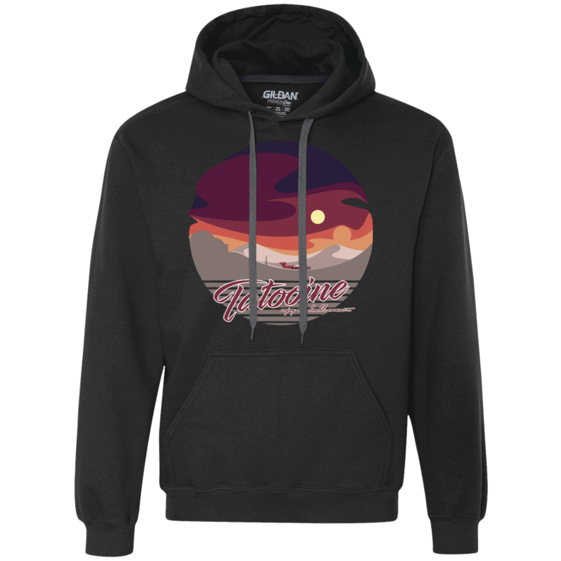 Sweatshirts Black / S Enjoy Our Double Sunset Premium Fleece Hoodie