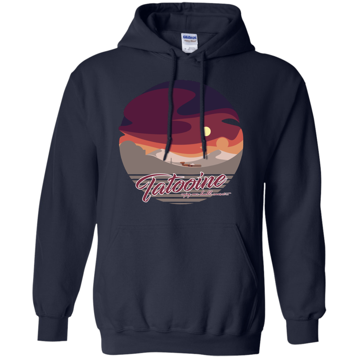 Sweatshirts Navy / S Enjoy Our Double Sunset Pullover Hoodie