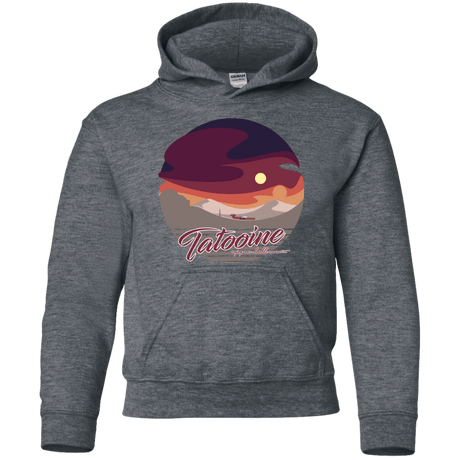 Sweatshirts Dark Heather / YS Enjoy Our Double Sunset Youth Hoodie