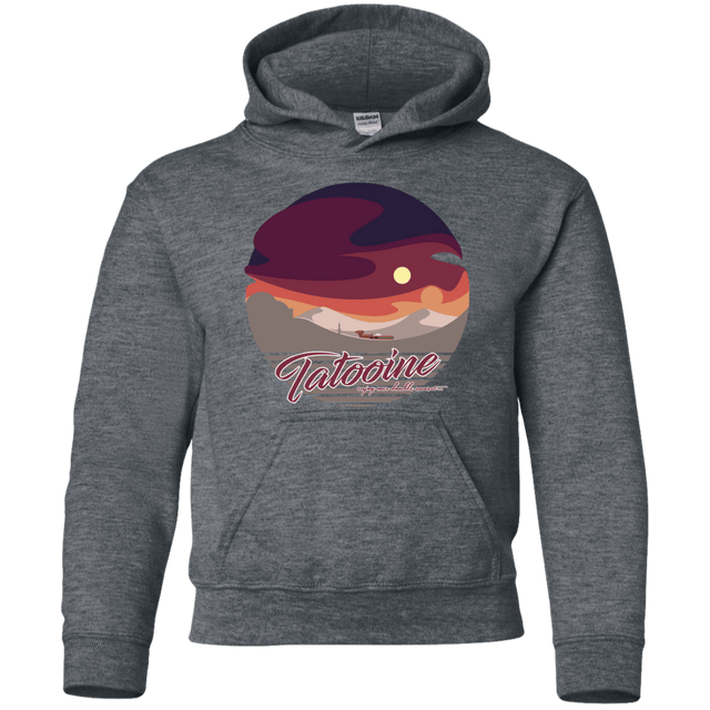 Sweatshirts Dark Heather / YS Enjoy Our Double Sunset Youth Hoodie
