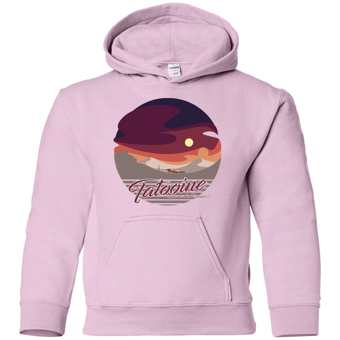 Sweatshirts Light Pink / YS Enjoy Our Double Sunset Youth Hoodie