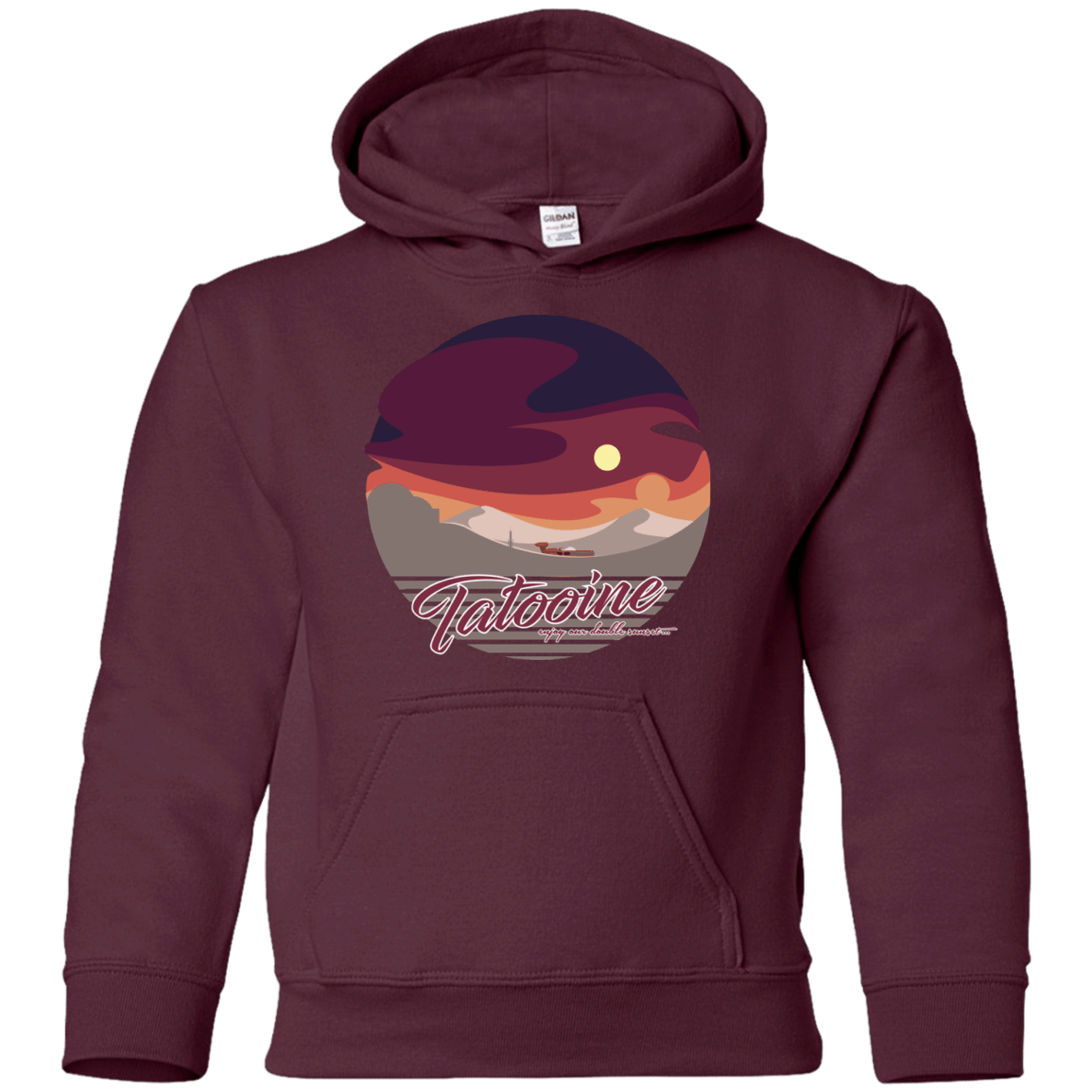 Sweatshirts Maroon / YS Enjoy Our Double Sunset Youth Hoodie