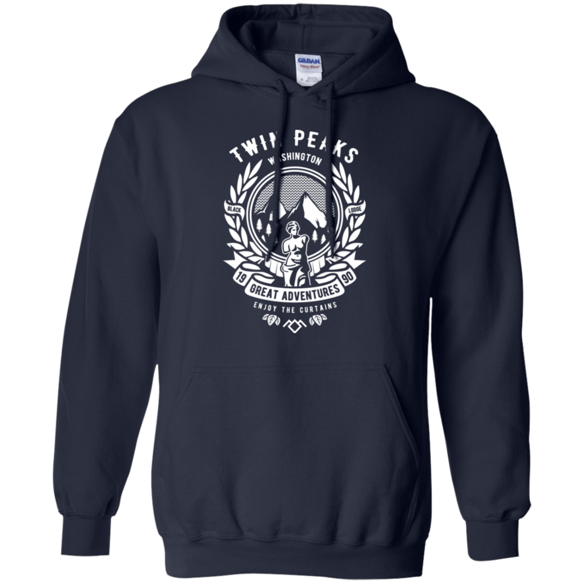Sweatshirts Navy / Small ENJOY THE CURTAINS Pullover Hoodie