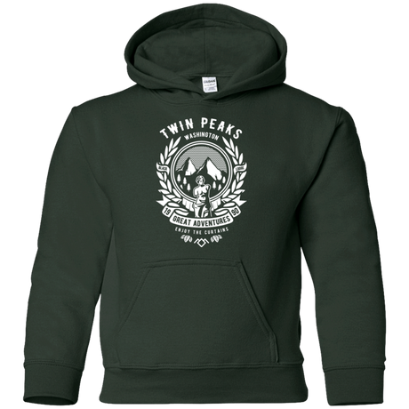 Sweatshirts Forest Green / YS ENJOY THE CURTAINS Youth Hoodie