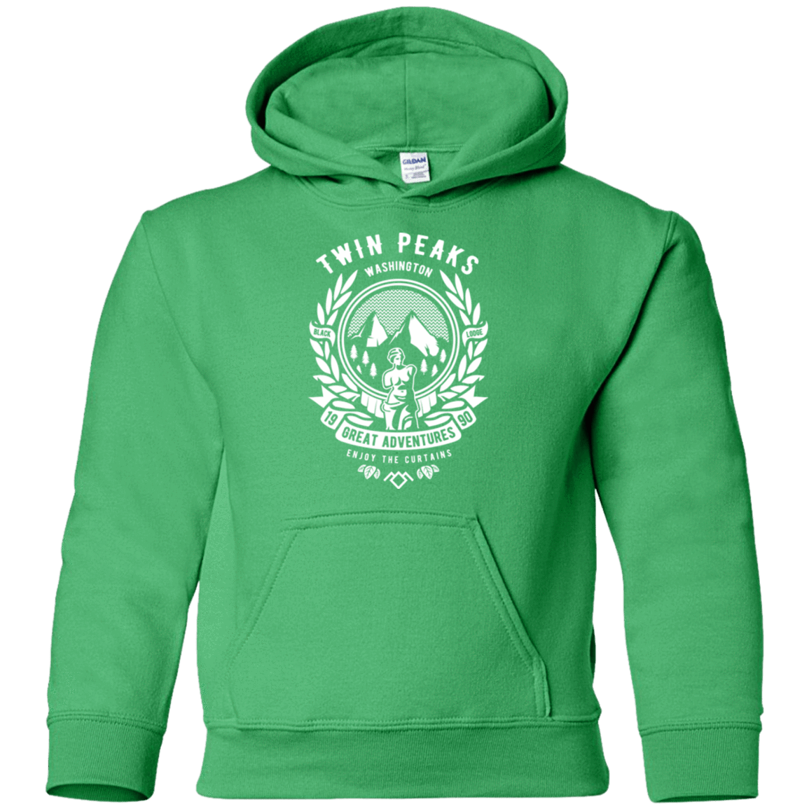 Sweatshirts Irish Green / YS ENJOY THE CURTAINS Youth Hoodie