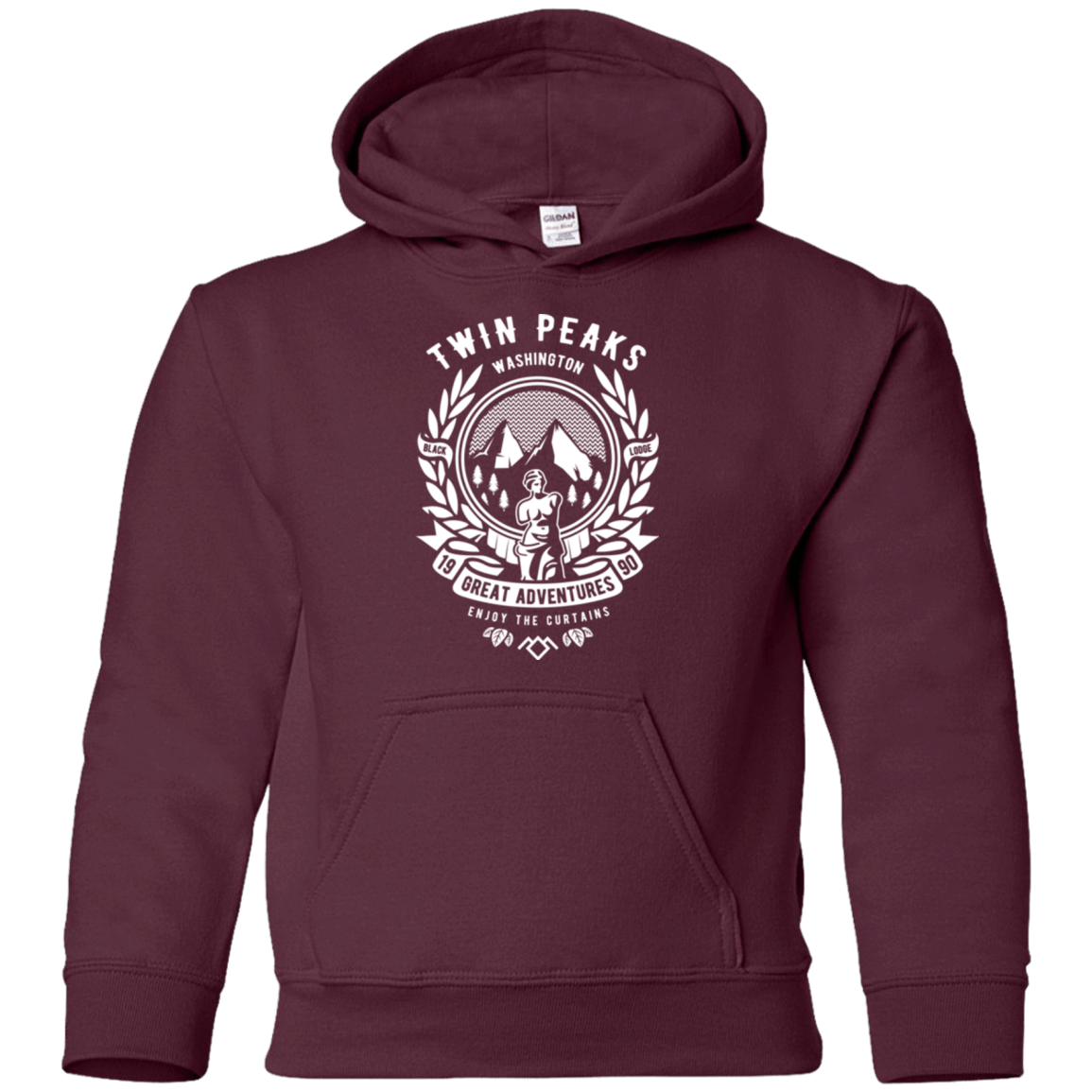 Sweatshirts Maroon / YS ENJOY THE CURTAINS Youth Hoodie