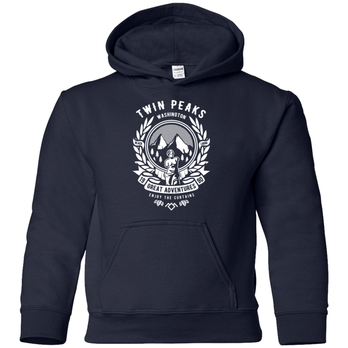 Sweatshirts Navy / YS ENJOY THE CURTAINS Youth Hoodie