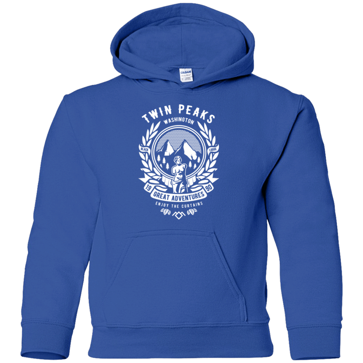 Sweatshirts Royal / YS ENJOY THE CURTAINS Youth Hoodie