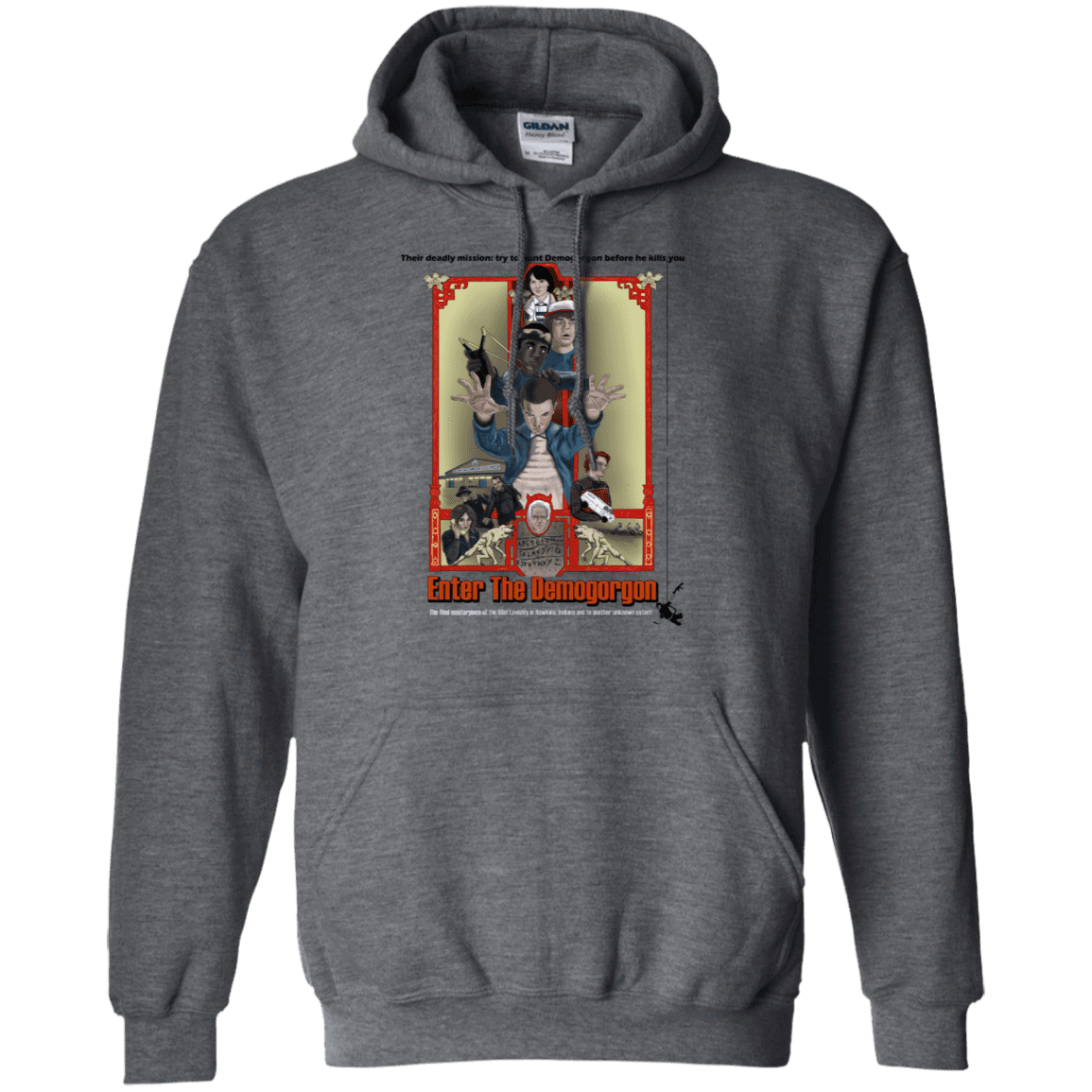 Sweatshirts Dark Heather / S Enter the Dragon Pullover Hoodie