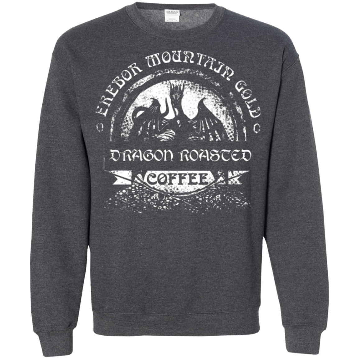 Sweatshirts Dark Heather / Small Erebor Coffee Crewneck Sweatshirt