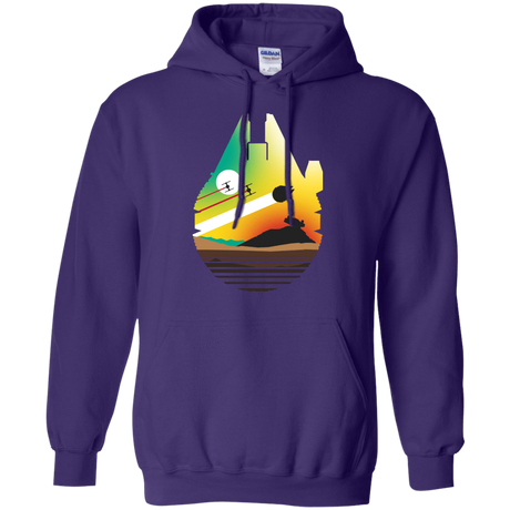 Sweatshirts Purple / S Escape from Desert Planet Pullover Hoodie