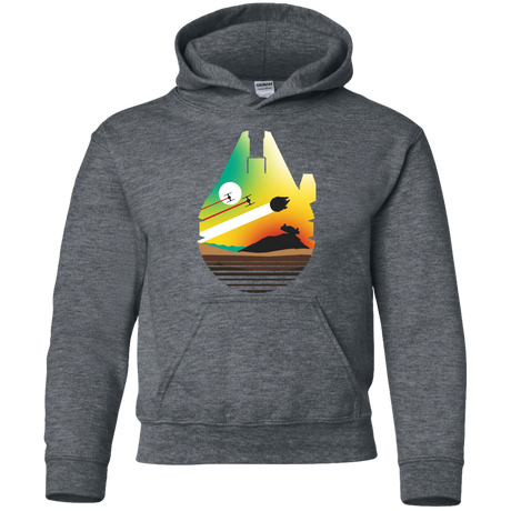 Sweatshirts Dark Heather / YS Escape from Desert Planet Youth Hoodie