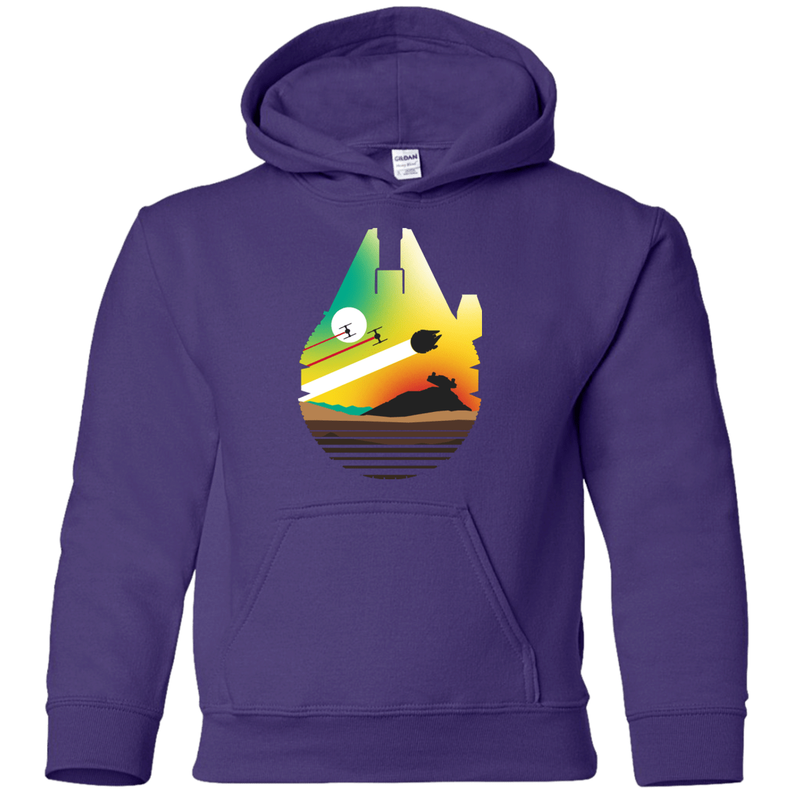 Sweatshirts Purple / YS Escape from Desert Planet Youth Hoodie