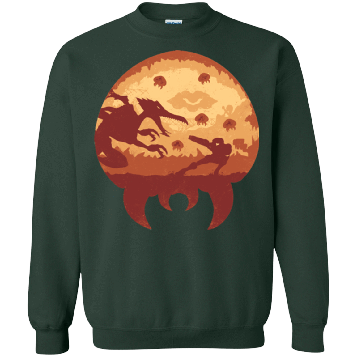 Sweatshirts Forest Green / Small Escape from Zebes Crewneck Sweatshirt