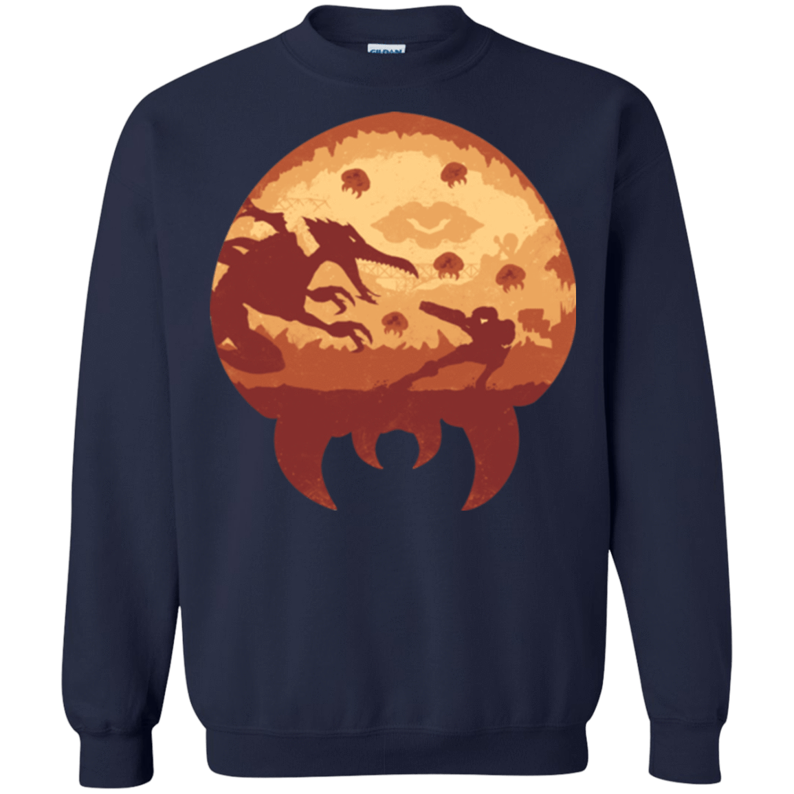 Sweatshirts Navy / Small Escape from Zebes Crewneck Sweatshirt