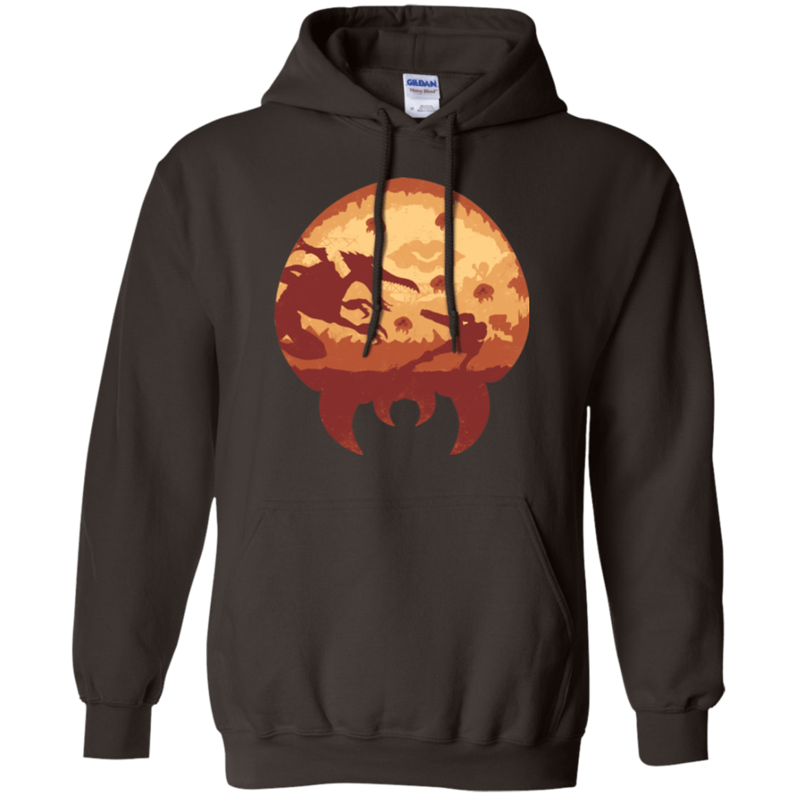 Sweatshirts Dark Chocolate / Small Escape from Zebes Pullover Hoodie