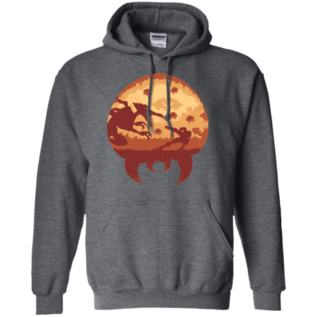 Sweatshirts Dark Heather / Small Escape from Zebes Pullover Hoodie