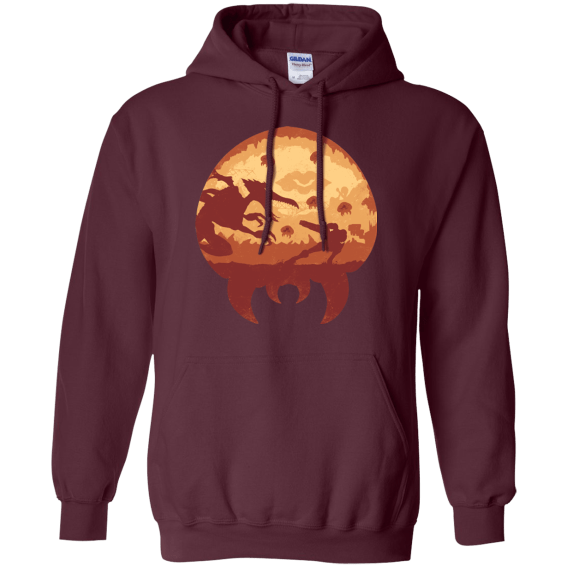 Sweatshirts Maroon / Small Escape from Zebes Pullover Hoodie