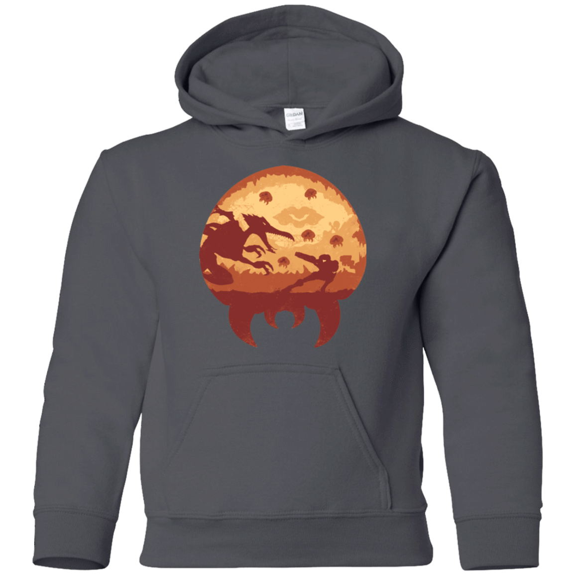 Sweatshirts Charcoal / YS Escape from Zebes Youth Hoodie