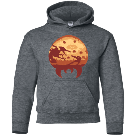 Sweatshirts Dark Heather / YS Escape from Zebes Youth Hoodie