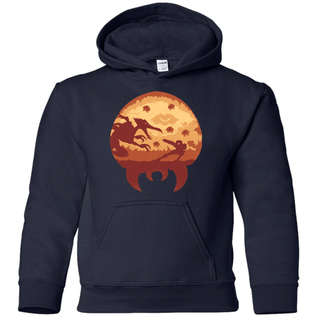 Sweatshirts Navy / YS Escape from Zebes Youth Hoodie