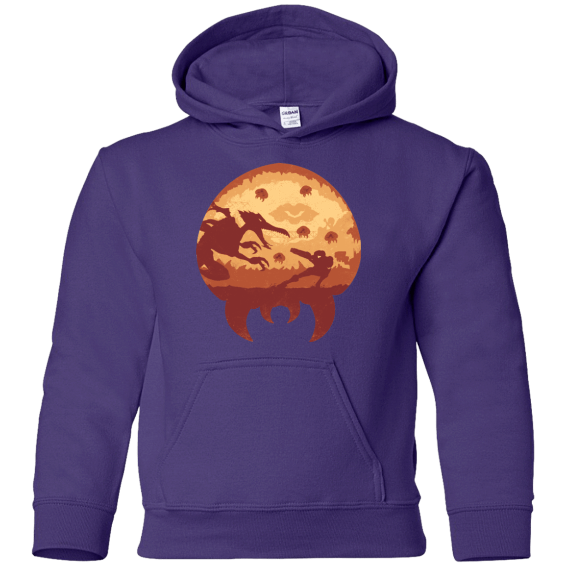 Sweatshirts Purple / YS Escape from Zebes Youth Hoodie