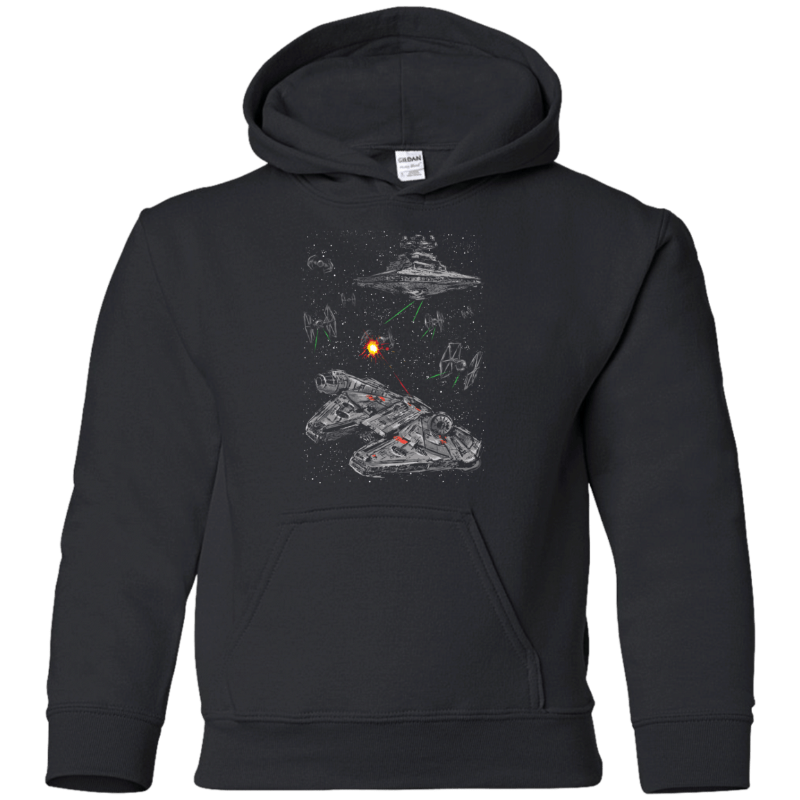 Sweatshirts Black / YS Escape the Imperial Navy Youth Hoodie