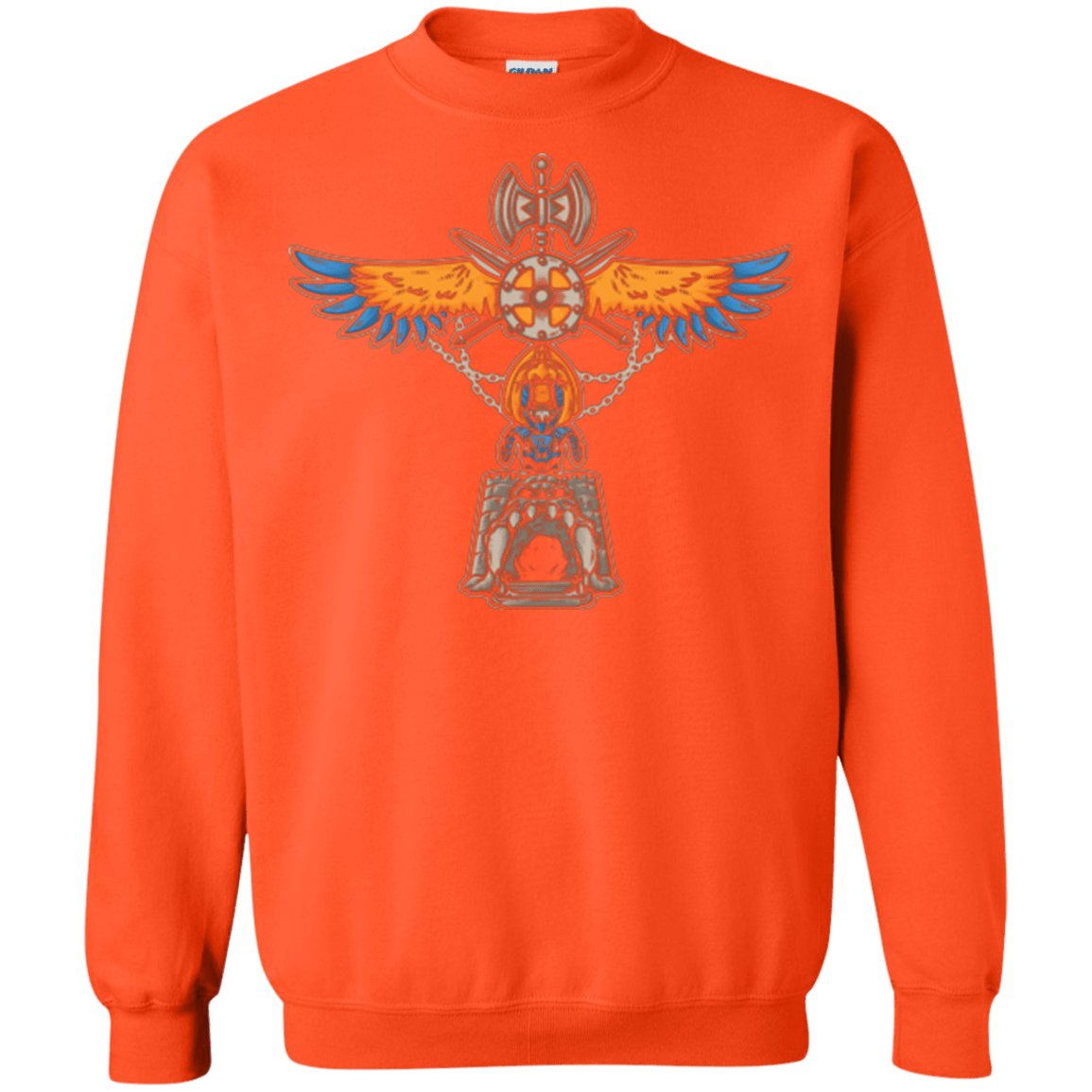 Sweatshirts Orange / Small ETERNIA TOTEM Crewneck Sweatshirt