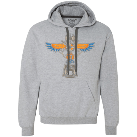 Sweatshirts Sport Grey / Small ETERNIA TOTEM Premium Fleece Hoodie