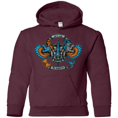 Sweatshirts Maroon / YS ETERNIAS CREST Youth Hoodie