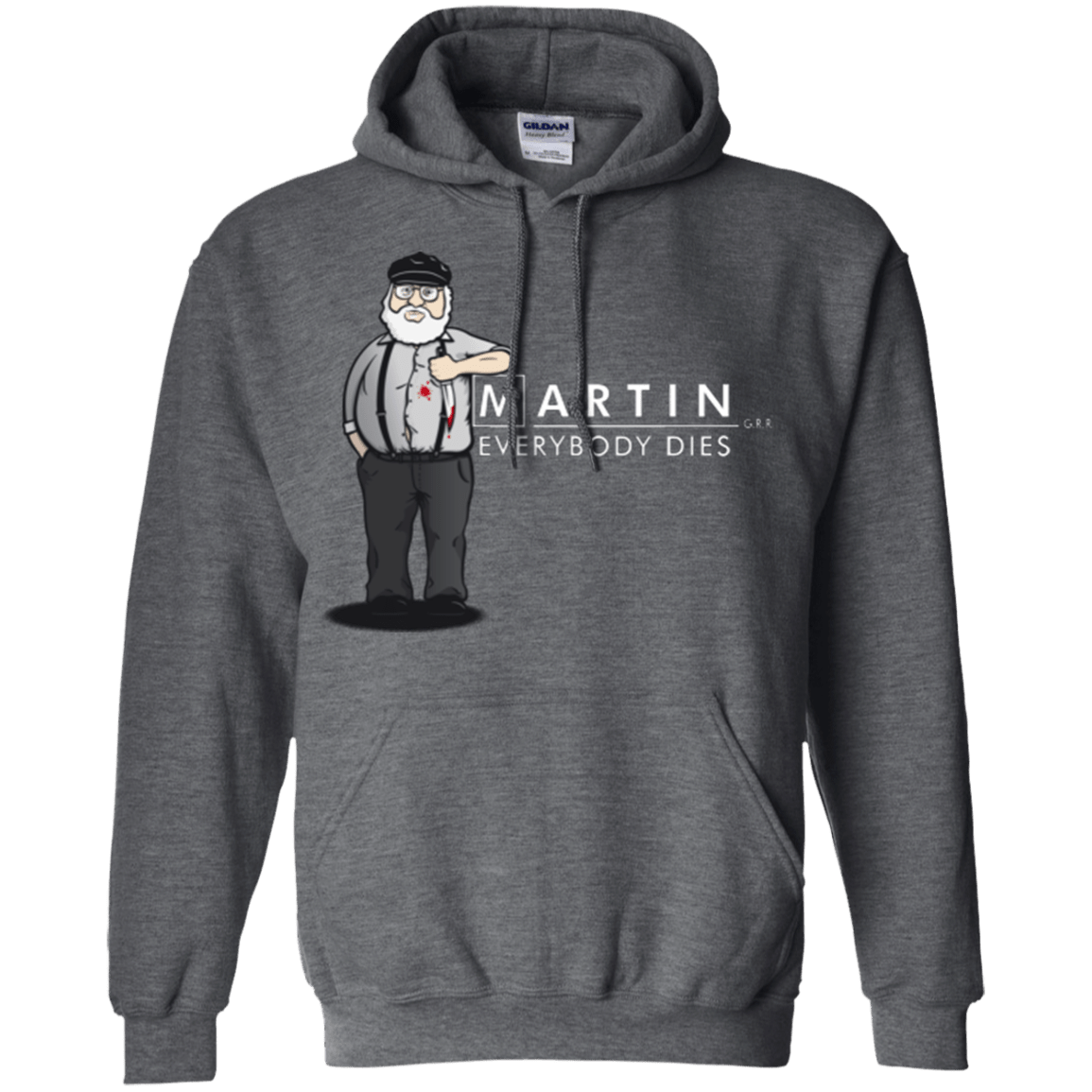 Sweatshirts Dark Heather / Small Everybody Dies Pullover Hoodie