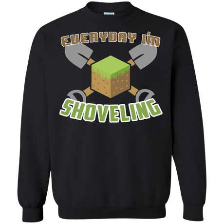 Sweatshirts Black / Small Everyday Shoveling Crewneck Sweatshirt