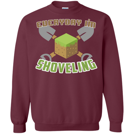 Sweatshirts Maroon / Small Everyday Shoveling Crewneck Sweatshirt
