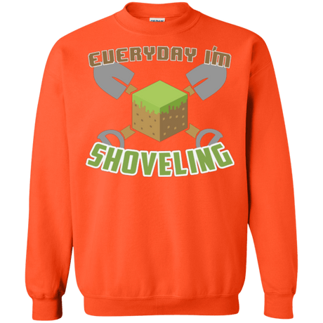 Sweatshirts Orange / Small Everyday Shoveling Crewneck Sweatshirt