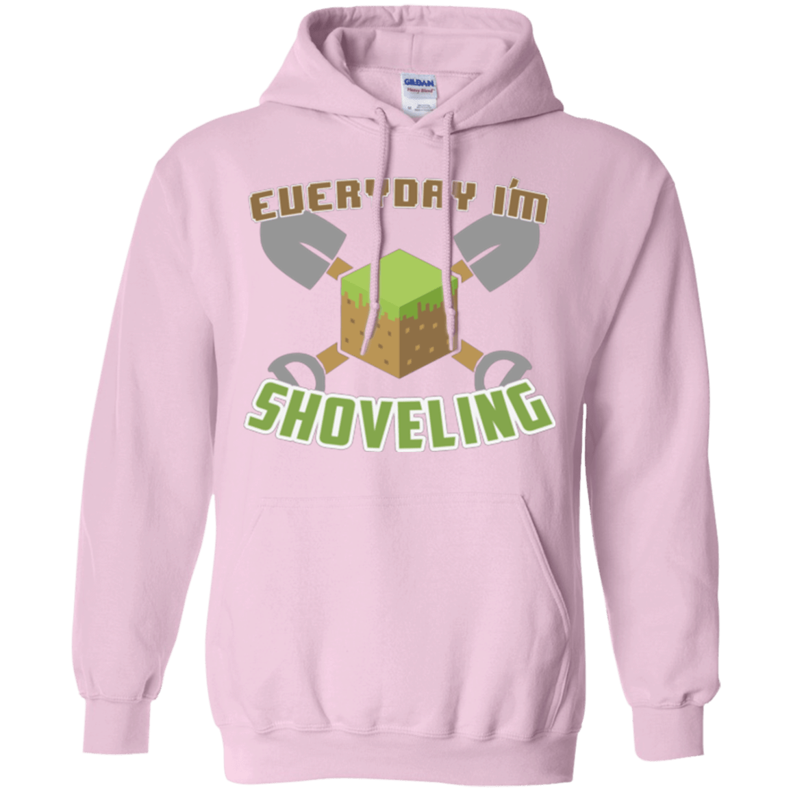 Sweatshirts Light Pink / Small Everyday Shoveling Pullover Hoodie