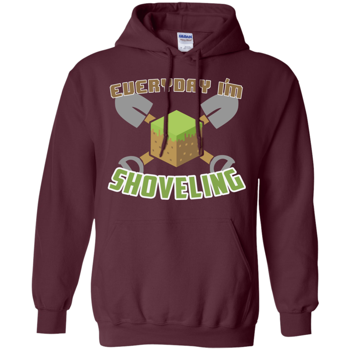 Sweatshirts Maroon / Small Everyday Shoveling Pullover Hoodie