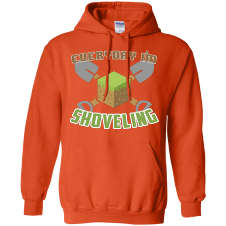 Sweatshirts Orange / Small Everyday Shoveling Pullover Hoodie