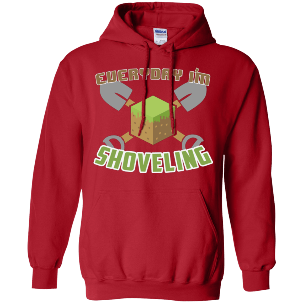 Sweatshirts Red / Small Everyday Shoveling Pullover Hoodie