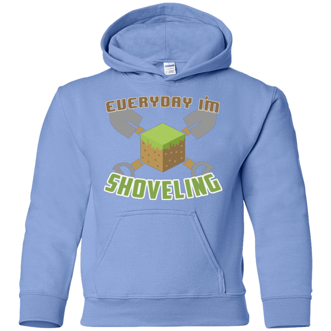 Sweatshirts Carolina Blue / YS Everyday Shoveling Youth Hoodie
