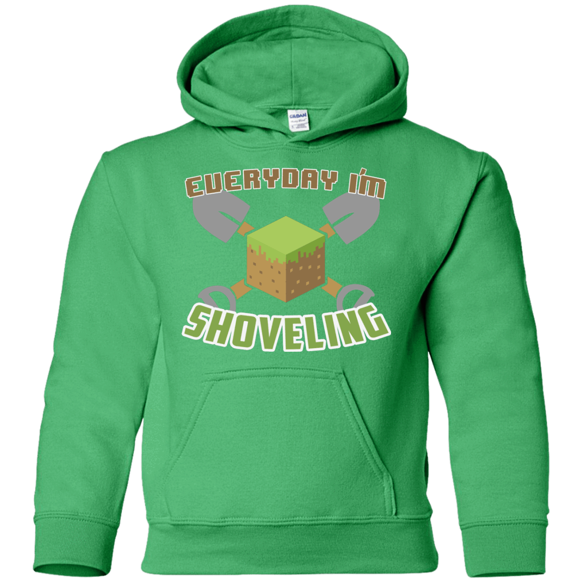 Sweatshirts Irish Green / YS Everyday Shoveling Youth Hoodie