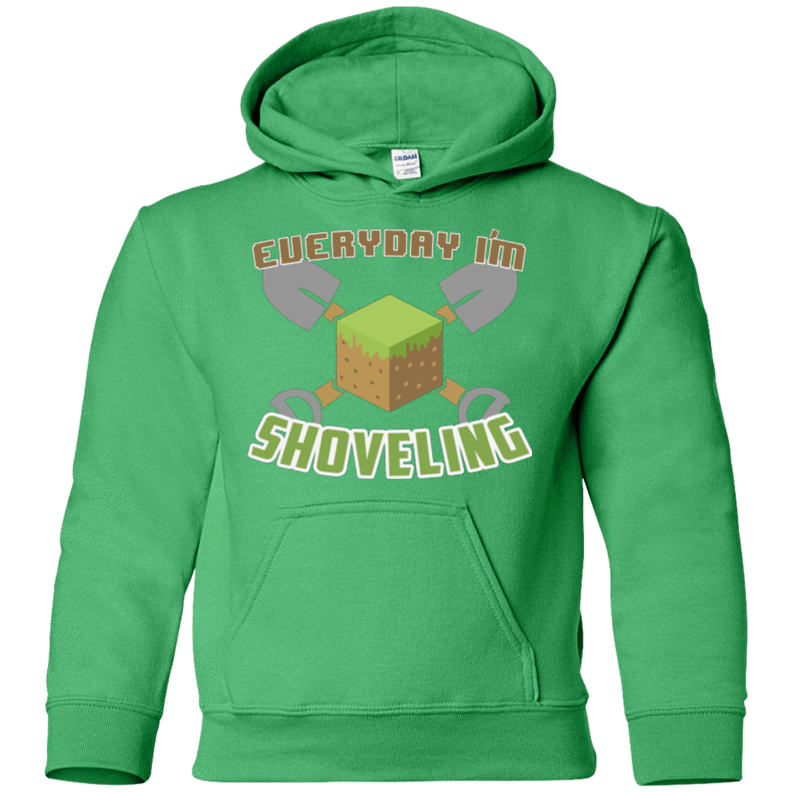 Sweatshirts Irish Green / YS Everyday Shoveling Youth Hoodie