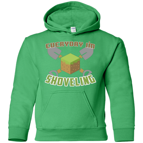Sweatshirts Irish Green / YS Everyday Shoveling Youth Hoodie