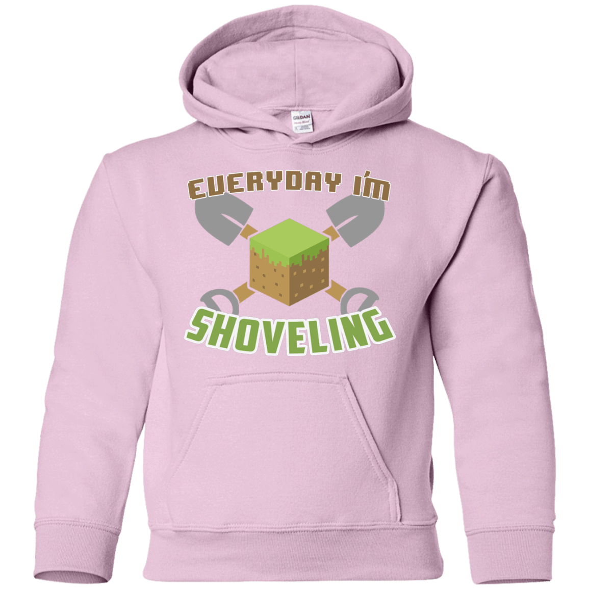 Sweatshirts Light Pink / YS Everyday Shoveling Youth Hoodie