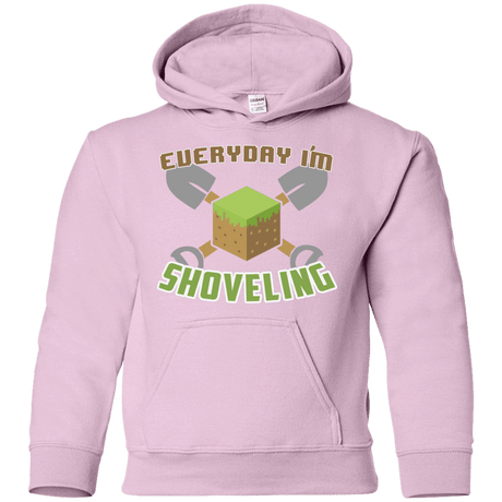 Sweatshirts Light Pink / YS Everyday Shoveling Youth Hoodie