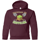 Sweatshirts Maroon / YS Everyday Shoveling Youth Hoodie