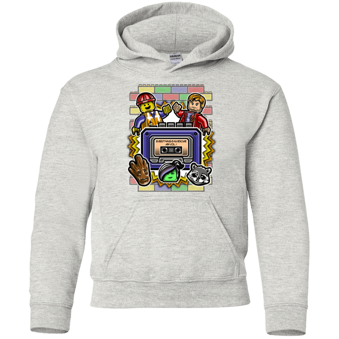 Sweatshirts Ash / YS Everything is awesome mix Youth Hoodie