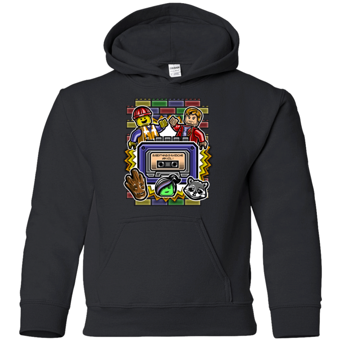 Sweatshirts Black / YS Everything is awesome mix Youth Hoodie
