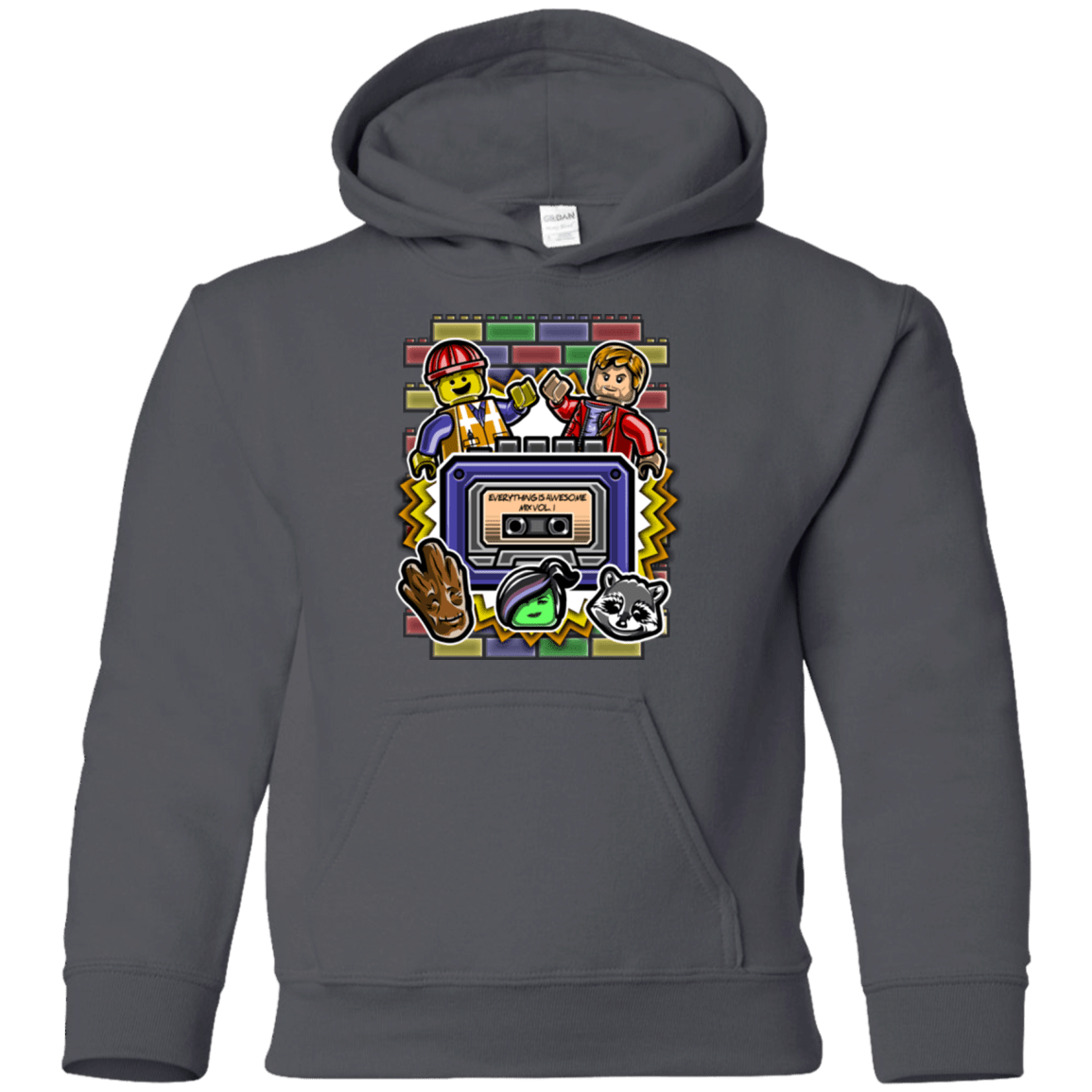 Sweatshirts Charcoal / YS Everything is awesome mix Youth Hoodie